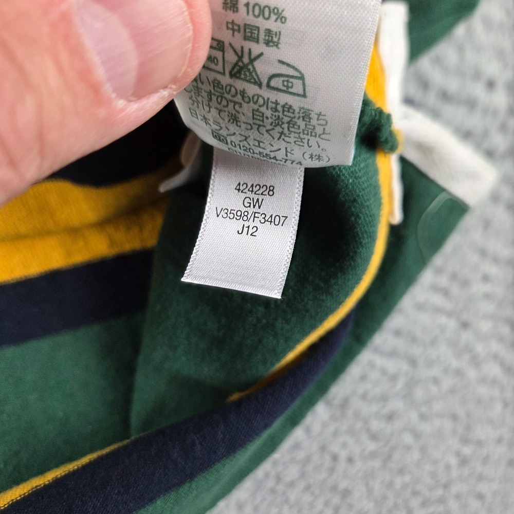 Green Bay Packers Rugby Shirt Mens Small Green Titletown Lands End NFL Polo - Picture 5 of 8